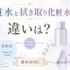 化粧水と拭き取り化粧水の違い