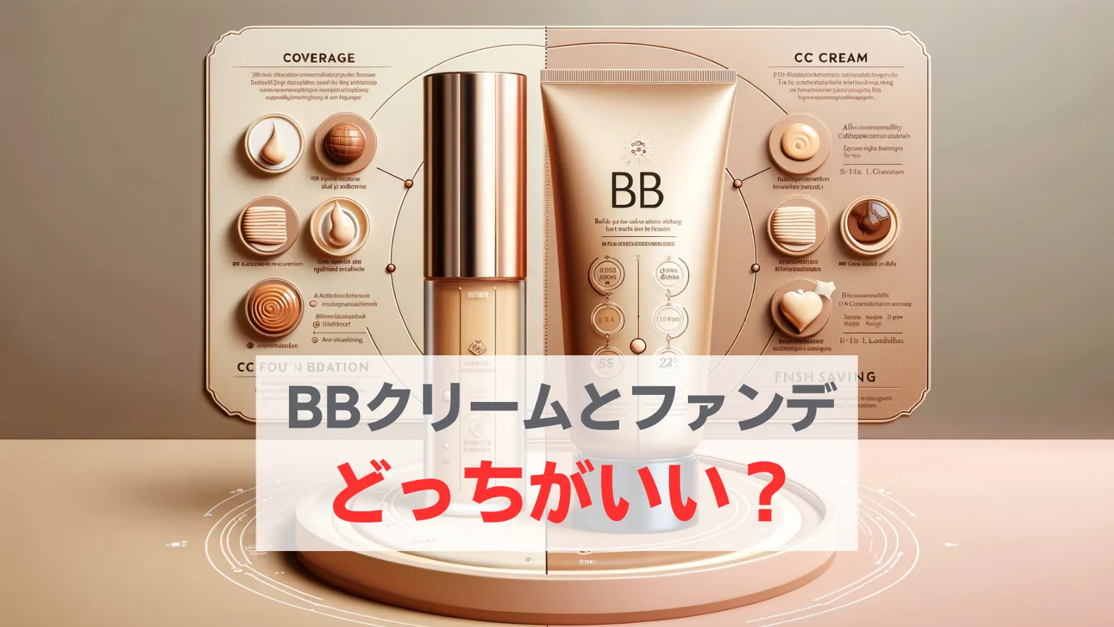 BBクリーム ファンデ 何が違う