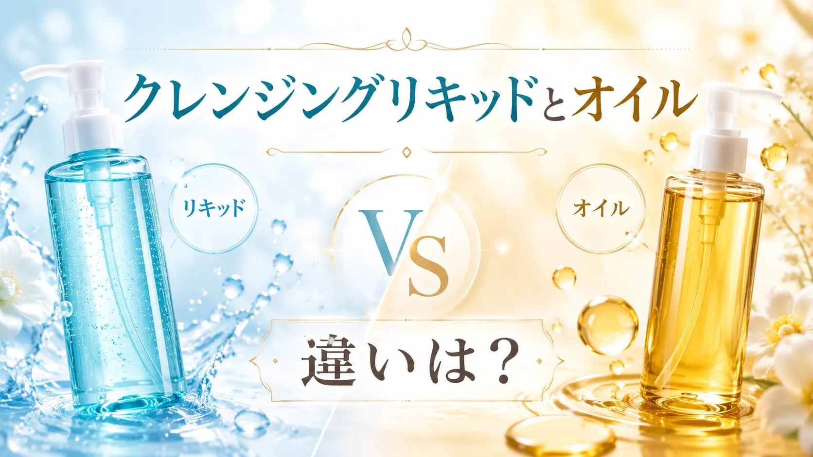 クレンジングリキッドとオイル 違い