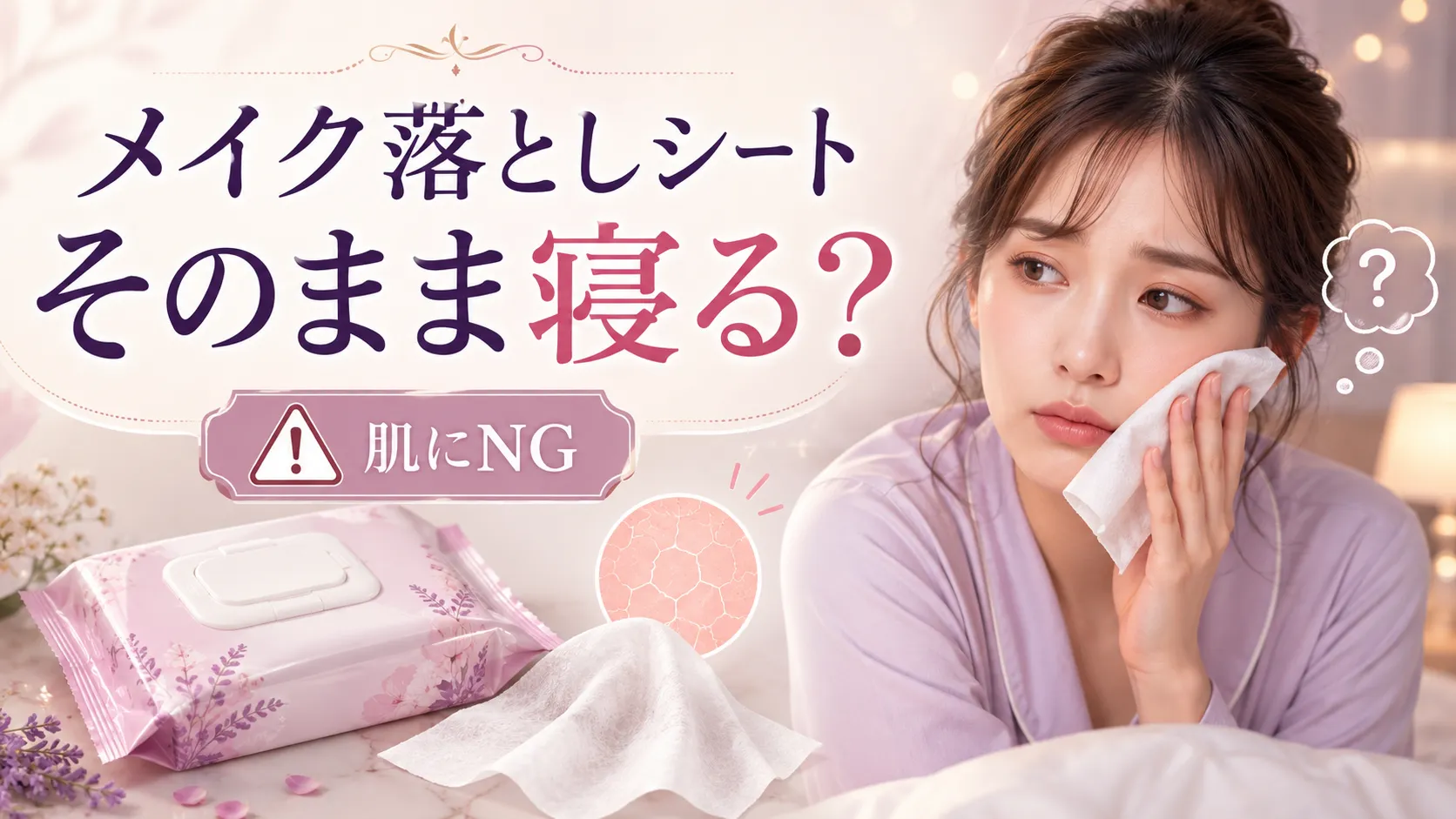 メイク落としシート そのまま 寝る
